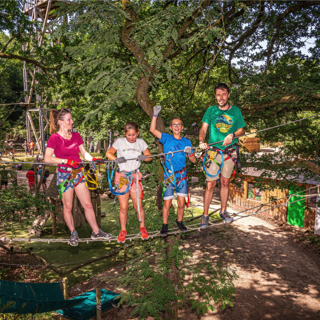 sortie en famille : accrobranche